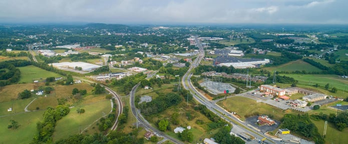 Wythe County I-81 aerial photo